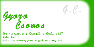 gyozo csomos business card